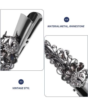 Beaupretty Rhinestone Hair Clip Girls Hair Accessories Hair Jewelry Hair Clips for Girls Large Barrette Hair Clips for Teen Girls Women Hair Clips Metal Crystal Horn Clip Women's - Buy Online on GoSupps.com