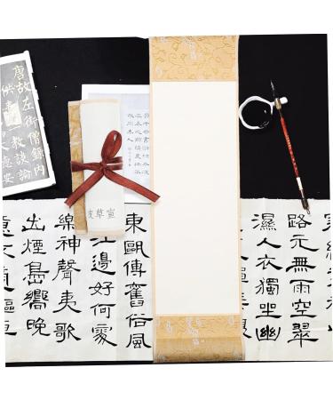 NUOBESTY Rice Paper Scroll Office Decor Wall Blank Scrolls Calligraphy Scroll Handwriting Chinese Painting Assorted Color 1 38X10X2.5CM - Buy Online on GoSupps.com