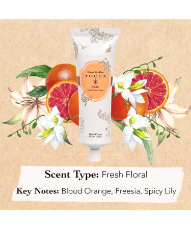 Tocca Stella Hand Cream 4 oz - Blood Orange Freesia Spicy Lily - Moisturizing & Quick Absorbing Formula - Buy Online on GoSupps.com