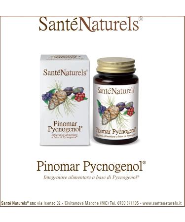 Buy Pinomar Sant with Pycnogenol Capsules - Boost Your Health with Natural Antioxidants | International Shipping Available - Buy Online on GoSupps.com