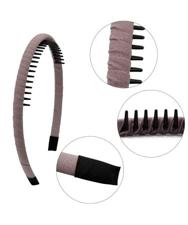 Duufin 12-Piece Hair Ripe Set - Plastic Headbands Combs & Satin Hair Ties for Women & Girls - Buy Online on GoSupps.com