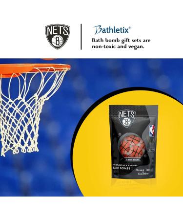 Bathletix NBA Brooklyn Nets Bath Bomb Gift Set - Organic Skin Care Spa Bath - 5 Count - Buy Online on GoSupps.com