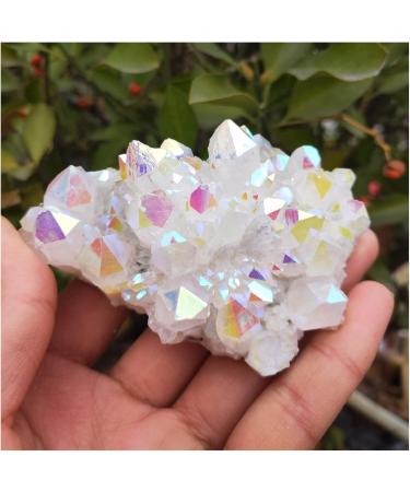 Crystal Cluster Natural Aura Angel Quartz Cluster Plating Gemstone Cluster fengshui ZJGIDTEM - Buy Online on GoSupps.com