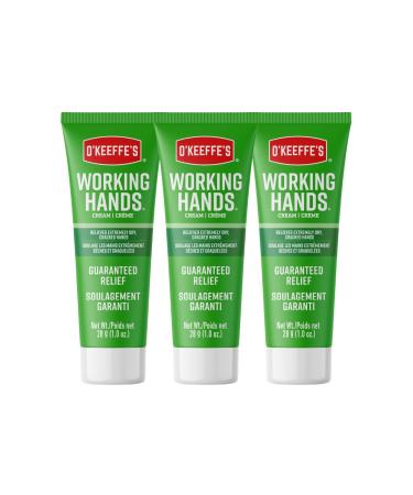 O'Keeffe's Working Hands Hand Cream, For Extremely Dry, Cracked Hands, 1 oz Tube, (Pack of 3) 3 Pack - Buy Online on GoSupps.com