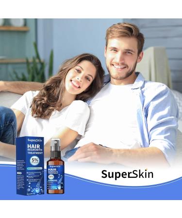 Buy 5% Minoxidil Hair Growth Serum | Hair Regrowth Treatment for Men & Women | Thicker Stronger Hair | 60ml - 1 Month Supply - Buy Online on GoSupps.com