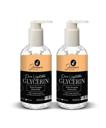 Pure Vegetable Glycerin - Premium Softening & Moisturizing Multi-Purpose Moisturizer for Skin & Cosmetics (32Oz) (16oz X 2) 1 Count (Pack of 1)