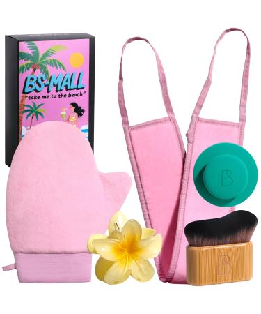 5-Piece Body Lotion Self Tanning Mitt Application Set Ultimate Tools for Even Application of Lotions tanning oils