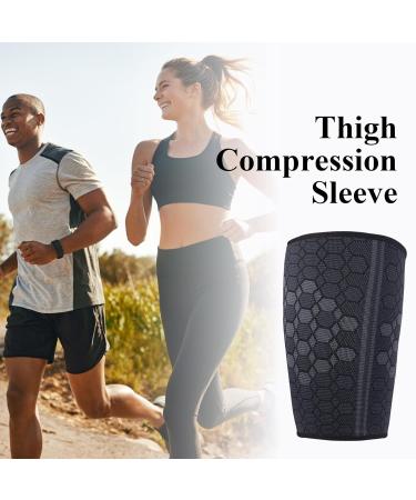 YSFVNP Thigh Compression Sleeve for Men and Women - Size L | Hamstring Support for Improved Blood Circulation, Recovery, and Pain Relief - Buy Online on GoSupps.com
