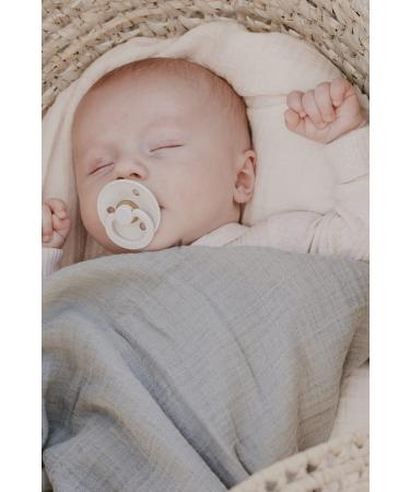 BIBS Colour Symmetrical Pacifier 4 Pack - BPA-Free Natural Rubber Latex Dummy for 0-6 Months - Blush Mix Made in Denmark - Buy Online on GoSupps.com