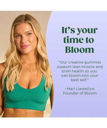 Bloom Creatine Monohydrate Gummies 5g Per Serving Sugar Free Creatine Gummy for Workout Strength Cognitive Health & Lean Muscle Support Gluten Free & Non GMO Berry Boost 36 Gummies 12 SVG Berry Boost 36 Count (Pack  - Buy Online on GoSupps.com