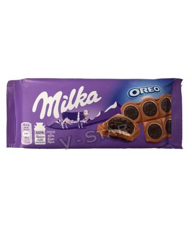 Milka Pack of 2 Chocolate Bars Assorted Flavors (Oreo Sandwich – 92 g)