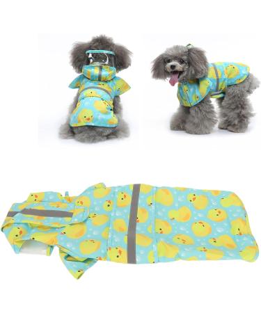 Naroote Dog Raincoat Duck Print Waterproof Dog Raincoat Adjustable for Small Dogs (XXL) - Buy Online on GoSupps.com