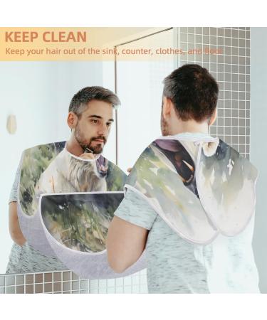 Animal Bears Beard Bib Apron - Beard Hair Catcher for Men | Perfect Father's Day & Anniversary Gifts | Durable Beard Bib with Suction Cups - Buy Online on GoSupps.com