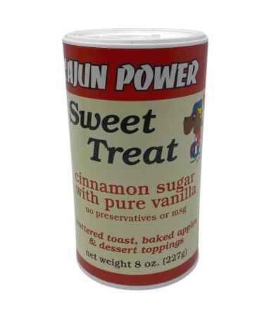 2 set- Cajun Power sweet treat cinnamon sugar W/ pure vanilla 8 ounce,2 set 8 Ounce (Pack of 1)