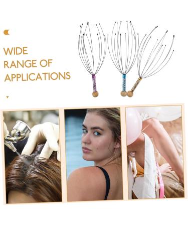 Frcolor 3ST Therapeutic Head Massager Stress Relief & Relaxation Spa Device | Best Wooden Head Scratchy Tool for Scalp & Hair Care - Buy Online on GoSupps.com