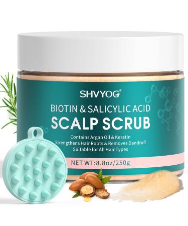 Gommage du Cuir Chevelu Biotine et Acide Salicylique Exfoliant Pour la Croissance Des Cheveux Cheveux Gras Tendance Pelliculaire et Cuir Chevelu Qui D mange Pr vention de la Chute Des Cheveux