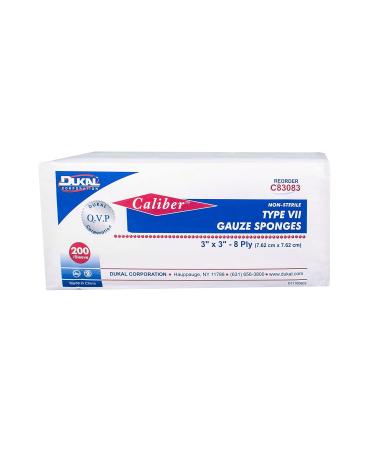 Dukal C83083 Caliber Type VII Gauze Sponge - Non-Sterile 3x3 Inch 8-Ply 4000 Pack - International Shipping Available - Buy Online on GoSupps.com