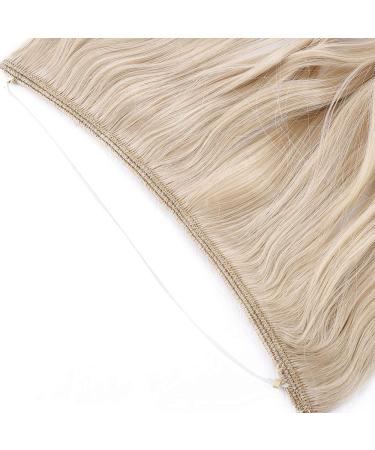 Silk-Co Adjustable Rubber Band Hair Extensions - Invisible Cord Corrugated Style for Women - Dark Blonde & Bleach Blonde Mix 50cm - Buy Online on GoSupps.com