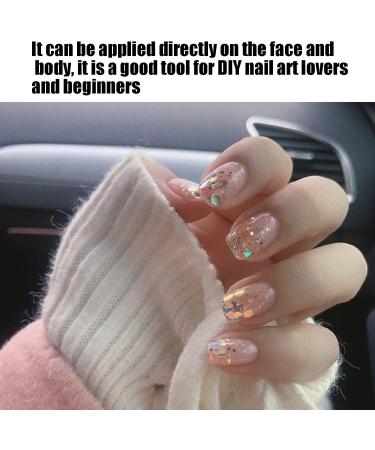 Nail Art Sequins Nail Sequins 12 DIY Nail Non-toxic and Durable for Shop for Travel for Nail Art Lovers for Home - Buy Online on GoSupps.com