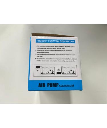 Flintronic Quiet Aquarium Air Pump - Oxygen Pump Kit with Hose & Air Stone for 5-300L Fish Tanks - Mini Rental 3W - Buy Online on GoSupps.com