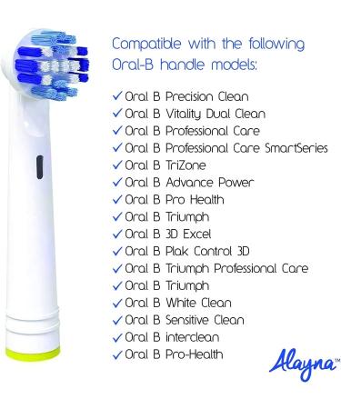 4 Pack Oral B Braun Compatible Replacement Toothbrush Heads - Professional Precision Refills for OralB Electric Toothbrushes - Fits Oral-b 7000, 1000, 9600, 500, 3000, 8000 - 4 Count - Buy Online on GoSupps.com
