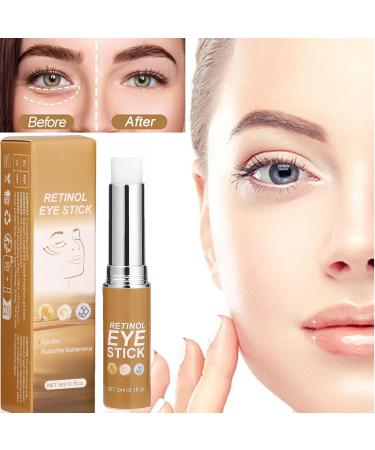 Retinol Eye Stick for Dark Circles Anti Aging Eye Cream Repairing Cream Anti Aging Eye Cream Moisturizing Firming and Lifting for Eye Skin (1pcs) - Buy Online on GoSupps.com