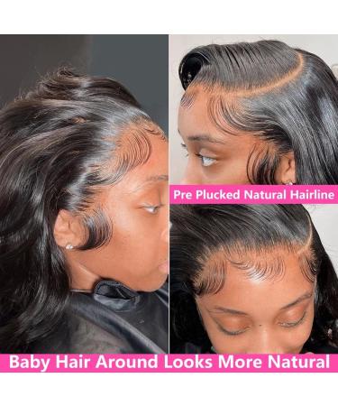 20 Inch Straight HD Lace Front Wig 180% Density - Brazilian Human Hair Pre Plucked Transparent Frontal Wig for Black Women - Buy Online on GoSupps.com