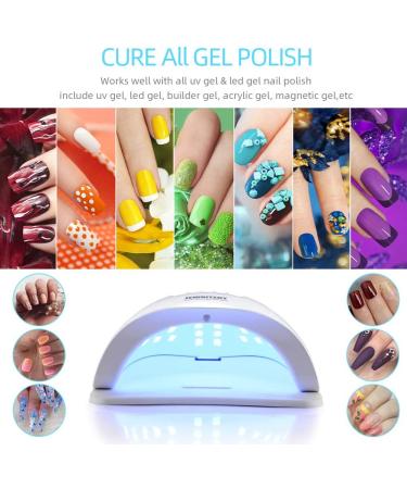 Professional 80W Gel UV LED Nail Lamp Dryer with 4 Timers - Nail Polish Curing Light for Manicure/Pedicure - Nail Art Tools - Buy Online on GoSupps.com