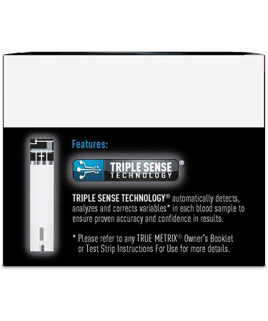 TRUE METRIX Blood Glucose Test Strips NFRS 100ct - 100 Count Pack - Buy Online on GoSupps.com
