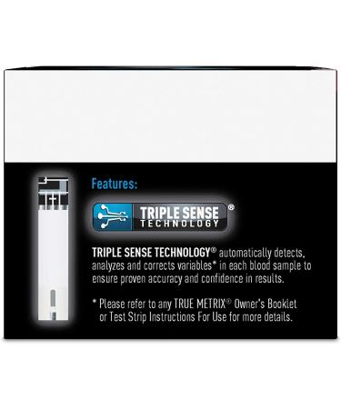 Leader True Metrix Blood Glucose Test Strips 50 Count - Self Monitoring - Box of 50 - Buy Online on GoSupps.com
