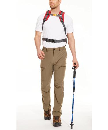 MAGCOMSEN Men's Waterproof Hiking Pants - Lightweight Quick Dry Outdoor Work Pants | 6 Pockets, Ripstop Fabric, Black, Size 38 - Buy Online on GoSupps.com