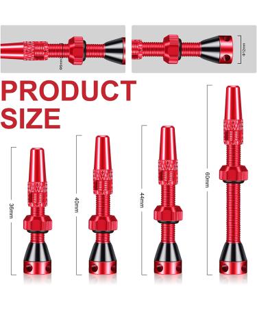 Aracey Tubeless Presta Valve Stems 40mm - Premium Valve Stems with Remover Caps for Tubeless Tires - Lightweight Alloy - Black (Pair) - Buy Online on GoSupps.com