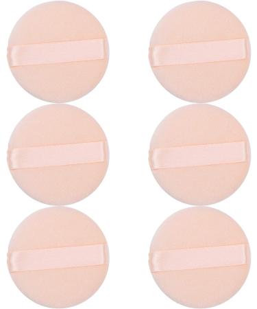 GOTH 6Pcs Round Velour Powder Puff Set for Face Makeup - Washable & Soft Cosmetic Pads - Buy Online on GoSupps.com