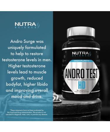 Andro Test #1 Testosterone Booster for Men | Muscle Growth & Libido Enhancement | 90 Vegan Capsules - Buy Online on GoSupps.com