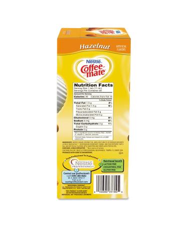 Coffee-mate Hazelnut Liquid Creamer Singles - 50 ct | Convenient & Flavorful - Buy Online on GoSupps.com