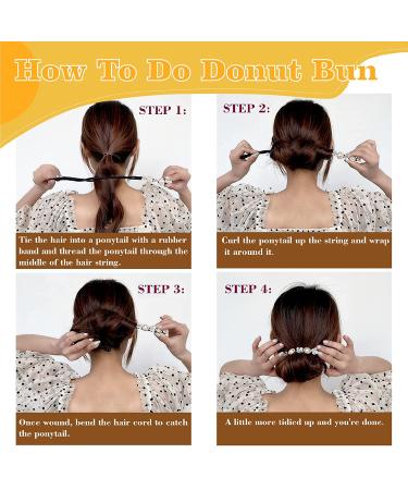 Shell Flower Pearl Hair Bun Maker Set - Elegant Hair Styling Accessories for Women - Buy Online on GoSupps.com