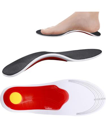 WLLHYF Plantar Fasciitis Relief Arch Support Shoe Inserts Insoles for Flat Feet High Arch Support Insoles for Men Women Orthotic Feet Heel Pain Shock Absorption Comfortable Insoles(UK7-11) - Buy Online on GoSupps.com