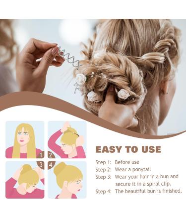 TUUXI 20pcs 2 Inch Spiral Bobby Pins - Silver Metal Fast Bun Hair Accessories for Women - Spin Twist Screw Hair Pins for DIY Hair Styles - Buy Online on GoSupps.com