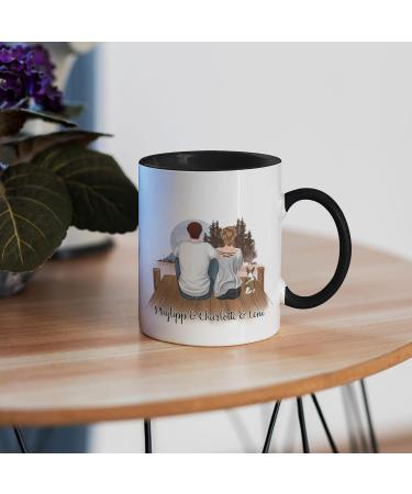 Personalized Kiddle Design Couple with Dogs Mug - Perfect Gift for Dog Lovers Dog Mom & Dad - Buy Online on GoSupps.com