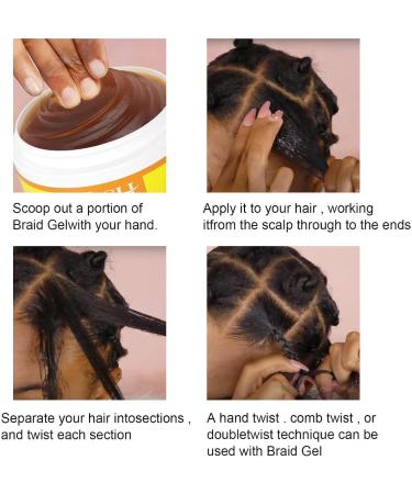 Afro Frizzy Hair Gel for Women and Men Edge Booster Gel for Afro Hair Gel Curly Hair Afro Gel Anti Frizz Fixing Hair Gel for Curly Hair 100g - Buy Online on GoSupps.com