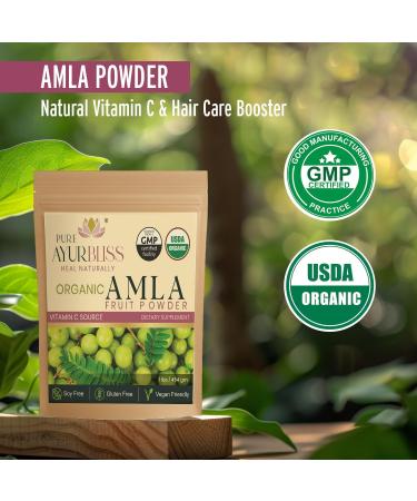 100% Organic Amla Powder, Ayurvedic Blend for Digestive Health, Immune Support, Vegan & Gluten-Free Nutrition, Natural Vitamin C Source for Hair, Skin, & Daily Wellness Vitality - 16oz 16 Ounce (Pack of 1) - Buy Online on GoSupps.com