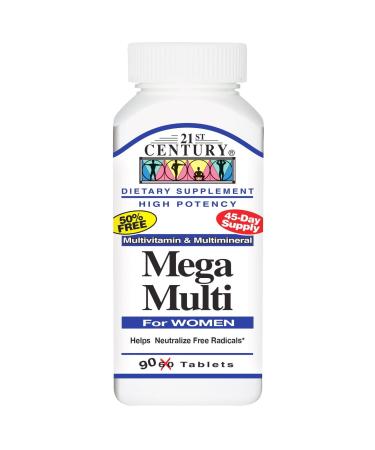 21st Century Mega Multi for Women 90 Tabs