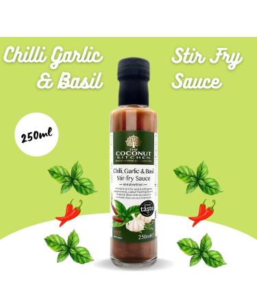 Coconut Kitchen Sauce Bottle Pick N Mix | Choose From 6 Flavours | Chilli Garlic Honey-Garlic Miso Sesame Sriracha Hot-Chilli Sweet-Chilli Thai Sweet - Pack of 6 x 250g - Buy Online on GoSupps.com