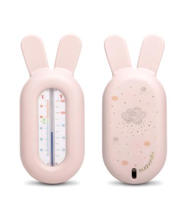 Suavinex bath thermometer baby +0 months water thermometer without mercury precise and with color scale robust and easy to dedicate dreams pink