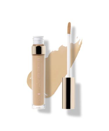 100% PURE 2nd Skin Concealer (Fruit Pigmented)  Shade 5  Full Coverage  Lightweight  Liquid Concealer for Face  Under Eyes  Vegan Makeup (For Medium-Tan Skin w/Neutral Tan Undertones) - 0.17 Fl Oz