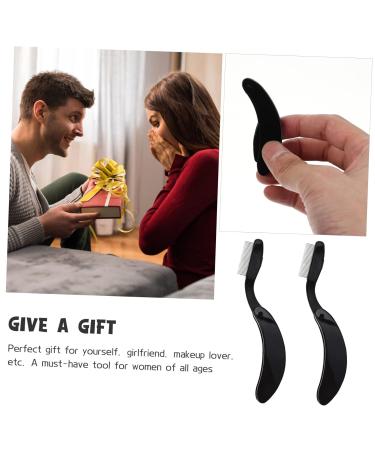 2pcs Foldable Eyebrow Comb & Eyelash Brush Set - Metal Lash Separator Tool for Perfect Makeup - Telescopic Design for Easy Grooming - Buy Online on GoSupps.com