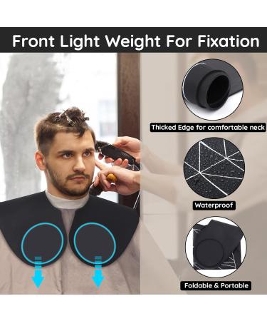 Segbeauty Hair Cutting Guide Mat - Waterproof Black Silicone Salon Mat with Guidelines & Weighted Neck Wrap for Professional Stylists - Buy Online on GoSupps.com