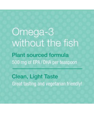 Ascenta NutraVege Omega-3 Plant Based 500 mg - Strawberry Orange Flavor 200 ml - Buy Online on GoSupps.com
