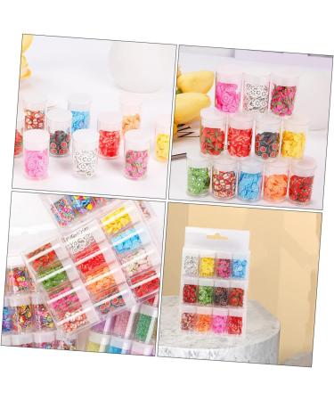 Healeved 36 Boxes Nail Art Accessories Resin Charms Slices Polymer Clay Spacer Beads 3D Slice Fruits Phone Shell Charms Resin Making Charms Nail Art Slices Manual Decorations Soft Pottery 14.2X8.8X2.5CMx3pcs Assorted Colorx3pcs - Buy Online on GoSupps.com