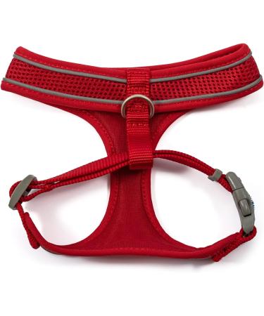 Anvol Viva Lightweight Breathable Comfort Mesh Dog Harness Red - Size Medium (44-57 cm) - Buy Online on GoSupps.com